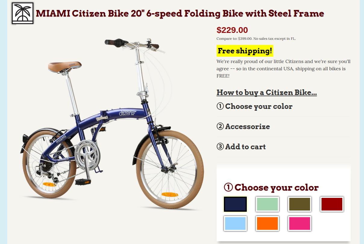 Citizen Miami folding bike review